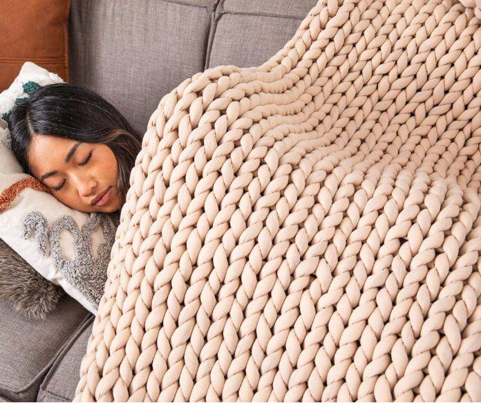 Anzley Heavy Knitted Blanket