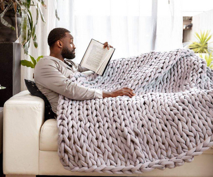 Anzley Heavy Knitted Blanket