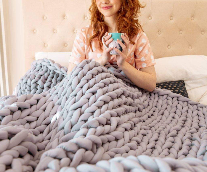 Anzley Heavy Knitted Blanket