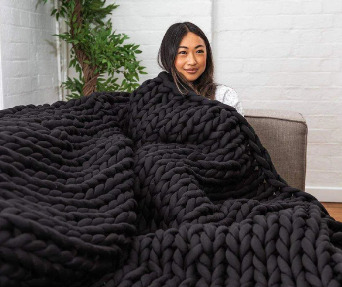 Anzley Heavy Knitted Blanket