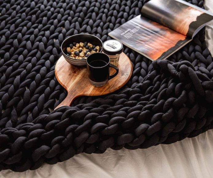 Anzley Heavy Knitted Blanket