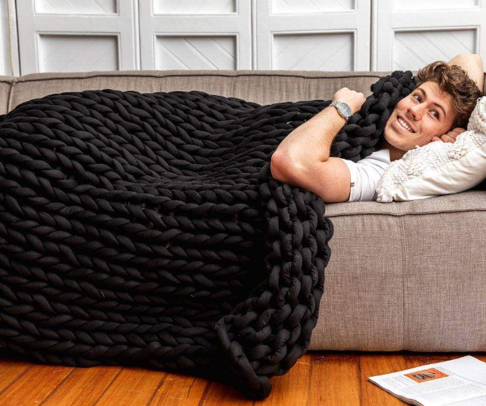 Anzley Heavy Knitted Blanket